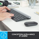Logitech MK470 Combo Clavier Et Souris Sans Fil Pour Windows, 2,4 GHz Avec Récepteur USB Unifying, Ultra-Fin, Discret, Batterie Longue Durée
