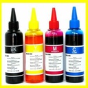 GreenCombo Kit Recharge D'Encre 4 Couleurs 100ml - Noir/Rouge/Jaune/Bleu
