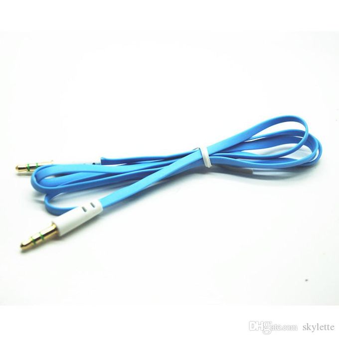 Gros Câble Auxiliaire Audio MP3 - 1,5 Mètre - Bleu