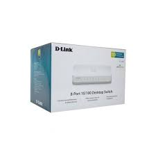 D-Link 8-Port 10/100  Bureau  Switch - Blanc
