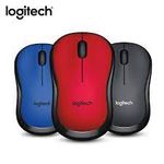 Logitech Souris Sans Fil - M220 - Gris/Noir/Bleu/Rouge