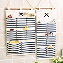 Modern Minimalist Hanging Wall-mounted  Storage Bag  3/5/6/8 Pockets Storage