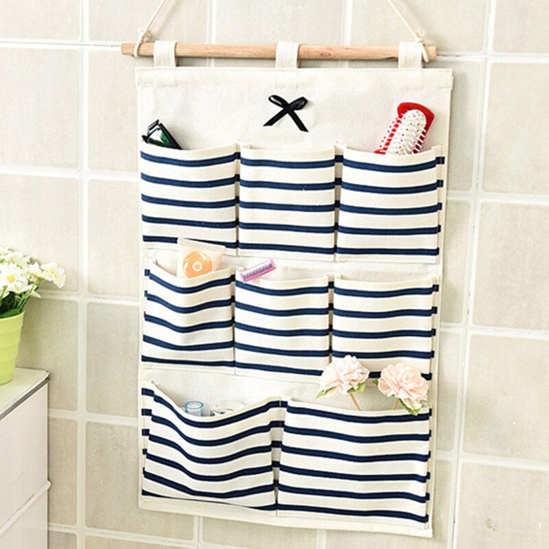Modern Minimalist Hanging Wall-mounted  Storage Bag  3/5/6/8 Pockets Storage