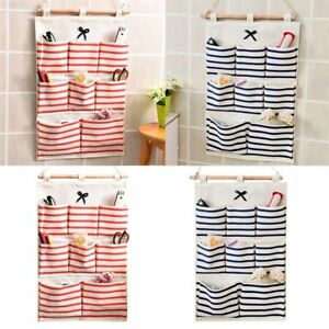 Modern Minimalist Hanging Wall-mounted  Storage Bag  3/5/6/8 Pockets Storage