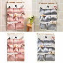 Modern Minimalist Hanging Wall-mounted  Storage Bag  3/5/6/8 Pockets Storage
