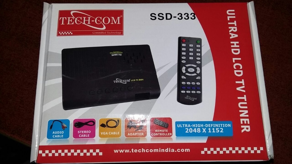 Tech Com TV Box - SSD-333 - Noir - Garantie 1 Mois