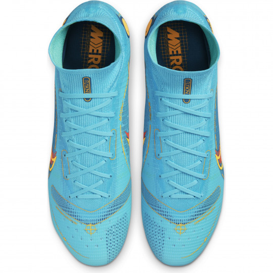 NIKE MERCURIAL SUPERFLY 8 ELITE SG-PRO BLEU JAUNE