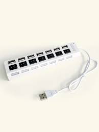 Gvado USB 2.0 Hub 4 Port With On/Off Switch Support External 500GB Hdd