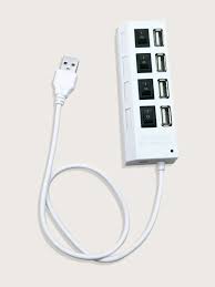 Gvado USB 2.0 Hub 4 Port With On/Off Switch Support External 500GB Hdd