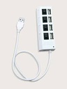 Gvado USB 2.0 Hub 4 Port With On/Off Switch Support External 500GB Hdd