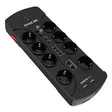 Injelec 6 Multiprises Parafoudre 6   Ports Avec Protection Contre LeS Surchages - Cordon 1.5m - Noir