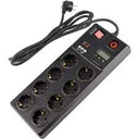 Injelec 6 Multiprises Parafoudre 6   Ports Avec Protection Contre LeS Surchages - Cordon 1.5m - Noir