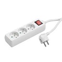 Injelec Multiprise Parafoudre 4 Prises Avec Protection Contre LeS Surchages - Cordon 1,5m - Noir/Blanc