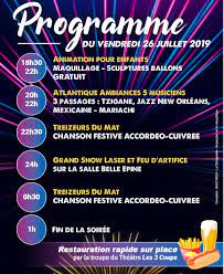 Programme de la soirée