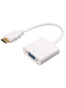 HDMI To VGA Converter Adapter Male To Female 3.5mm Audio Optional For PC Computer Laptop Desktop To HDTV Monitor Display(audio But No Power)