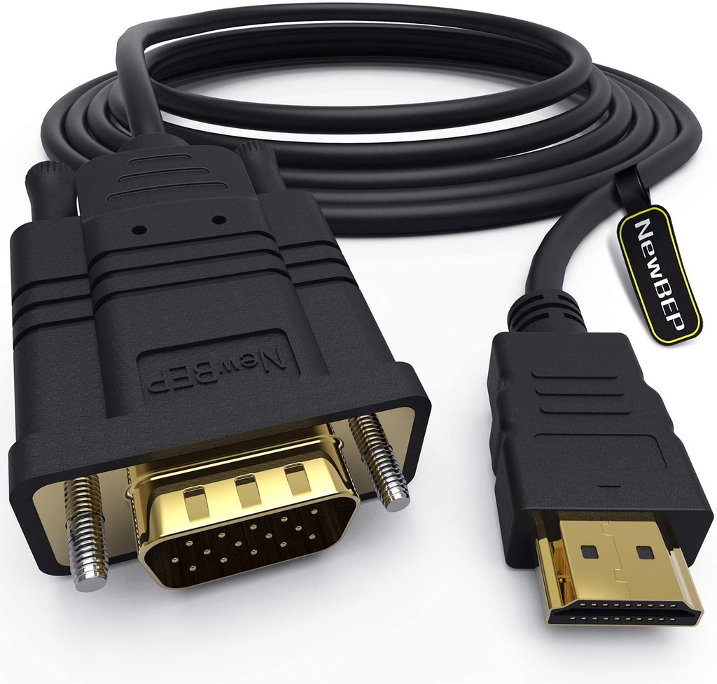 HDMI To VGA Video Converter Adapter Full 1080P Cable Cord For Laptop DVD