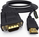 HDMI To VGA Video Converter Adapter Full 1080P Cable Cord For Laptop DVD