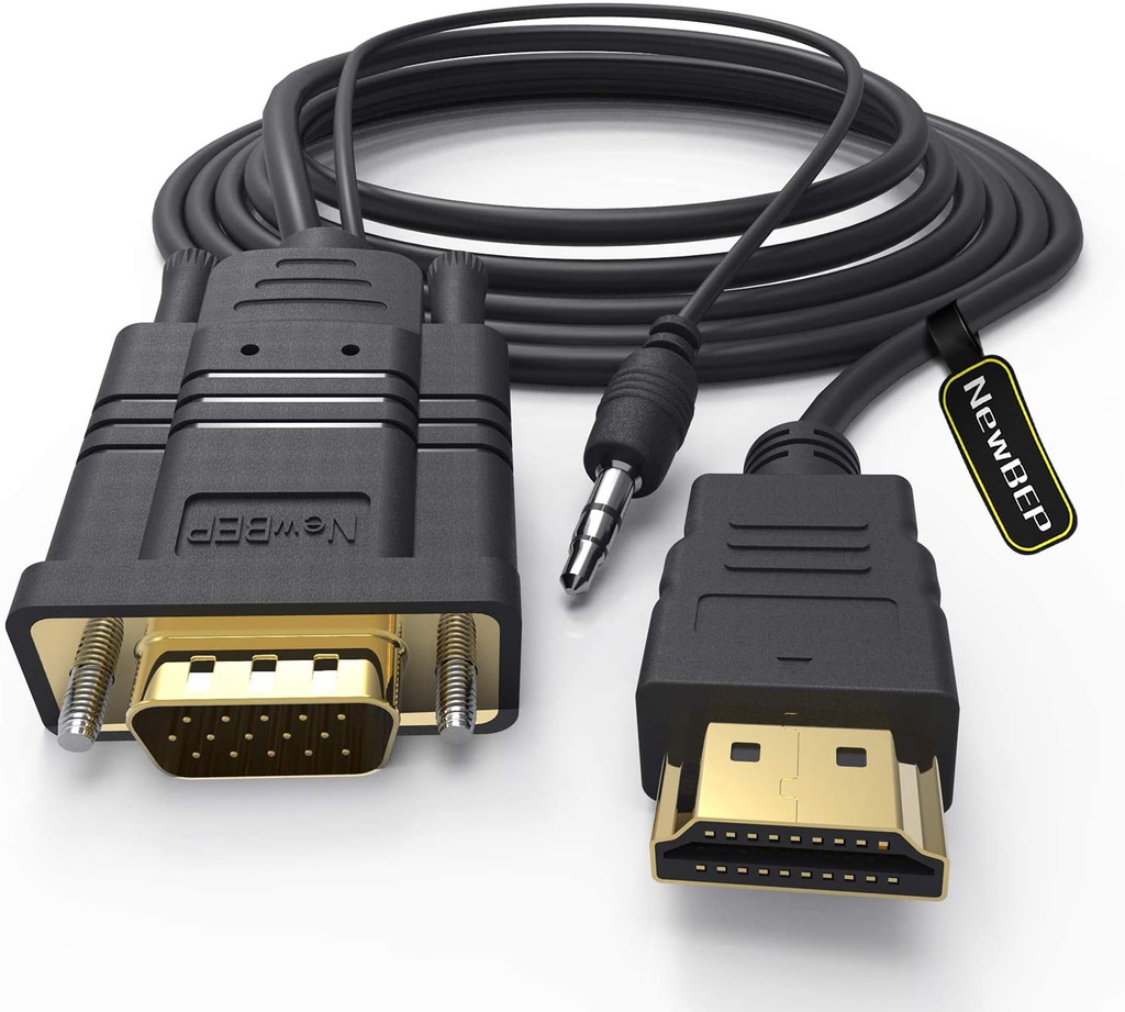 HDMI To VGA Video Converter Adapter Full 1080P Cable Cord For Laptop DVD