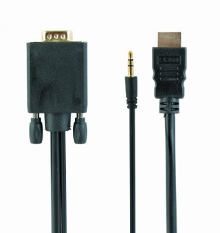 HDMI To VGA Video Converter Adapter Full 1080P Cable Cord For Laptop DVD