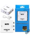 HDMI à AV 1080P HD Vidéo Adaptateur Mini HDMI à AV Convertisseur CVBS- Multicolore