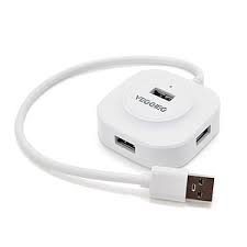 HUB - USB 2.0 - 4 Ports - Blanc