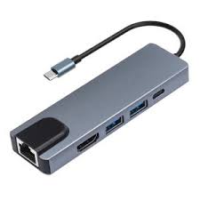 HUB Multiport  USB-C 8en1  60W - Gris