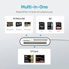 HUB USB 2.0 - 3 Ports USB - Lecteur De Carte SD / TF Lecteur De Type C  + Carte Mémoire 16Go