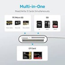 HUB USB 2.0 - 3 Ports USB - Lecteur De Carte SD / TF Lecteur De Type C  + Carte Mémoire 16Go