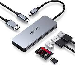 HUB USB 2.0 - 3 Ports USB - Lecteur De Carte SD / TF Lecteur De Type C  + Carte Mémoire 16Go-blanc