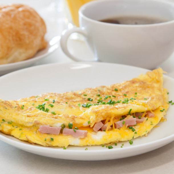 Omelette au jambon