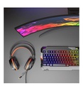 Meetion Bundle Clavier Gaming, Souris, Tapis Souris, Casque De Jeu, LED RGB Rétroéclairage - PC, Xbox Et PS4