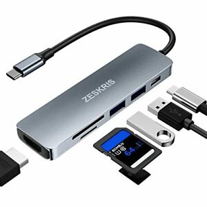 Toshiba Adaptateur Multiports USB 4 En 1 +( Clé USB Toshiba 8GB , Carte Mémoire 8GB 100%) - Noir