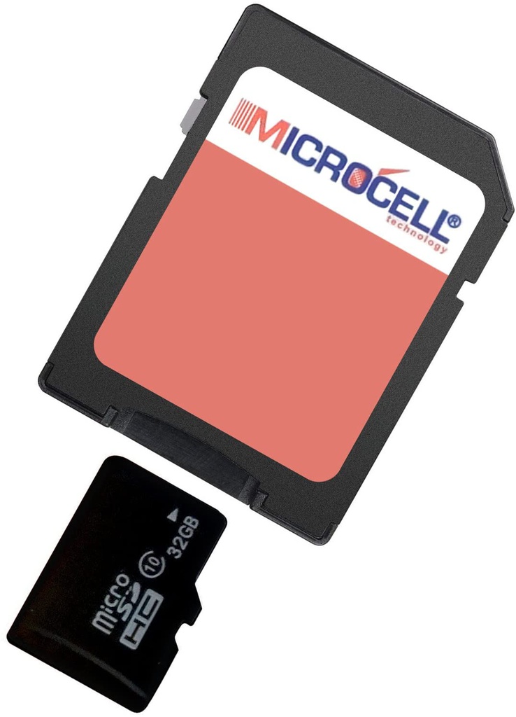 Microcell Carte Mémoire Microsd De 32 Go Avec Adaptateur SD - Noir