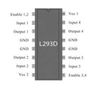 Microcontrôleur PIC16F628A -Gris/Noir