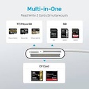 HUB USB 2.0 - 3 Ports USB - Lecteur De Carte SD / TF Lecteur De Type C  + Carte Mémoire 16Go