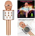 Microphone Bluetooth Pour Karaoké - Rose / Or (emballage Endommagé)