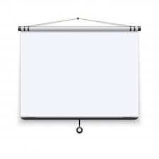 Iview Tableau De Projection 1.5 Mètres X 1.5 Mètres Murale - Blanc