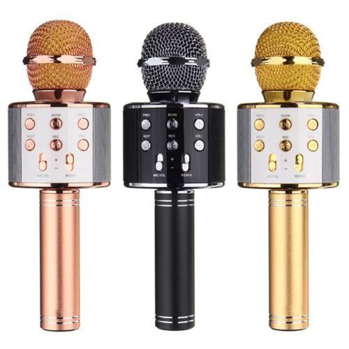 Microphone Portable KTV - WS-858 Bluetooth - Multicolores