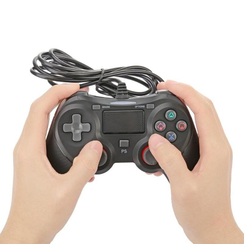 Console Vibration Wired Game Controller For PS4