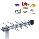 Mini Antenne Extérieure -TNT - VHF -Argent