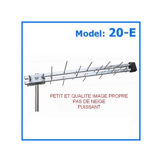 Mini Antenne Extérieure -TNT - VHF -Argent