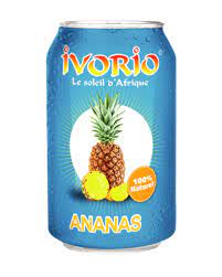 Ivorio Lot De 06 Canettes Ivorio Jus D'ananas