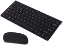 Mini Clavier  AZERTY Et Souris Combinés Sans Fil - Blanc/Noir