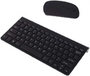 Mini Clavier  AZERTY Et Souris Combinés Sans Fil - Blanc/Noir