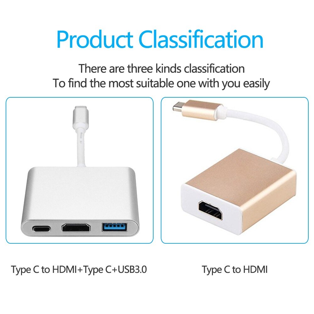 Convertisseur  USB C Type Vers HDMI/