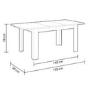 Kendra table à manger blanche