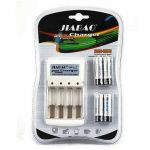 Jiabao Chargeur De Pile + 4 Piles Rechargeables 100 MAh