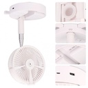 Mini Ventilateur - Portable - Rechargeable USB - Purificateur D'Air - Pliable - Blanc