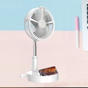 Mini Ventilateur - Portable - Rechargeable USB - Purificateur D'Air - Pliable - Blanc