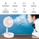 Mini Ventilateur - Portable - Rechargeable USB - Purificateur D'Air - Pliable - Blanc